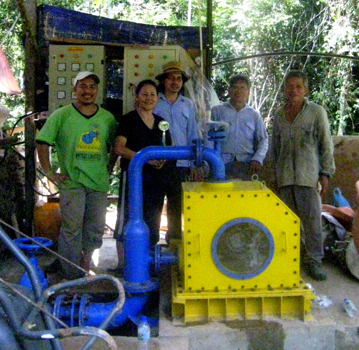 Micro-hydro turbine at Mudung Abun Malaysia
