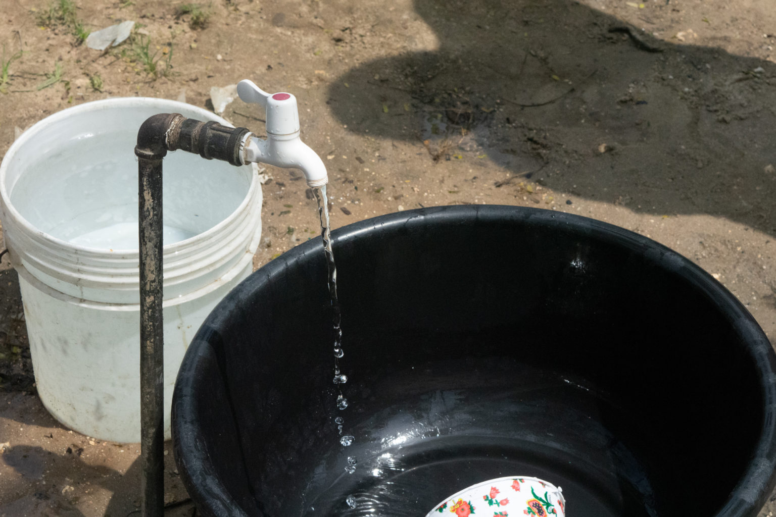 Tap connected to Seacology well