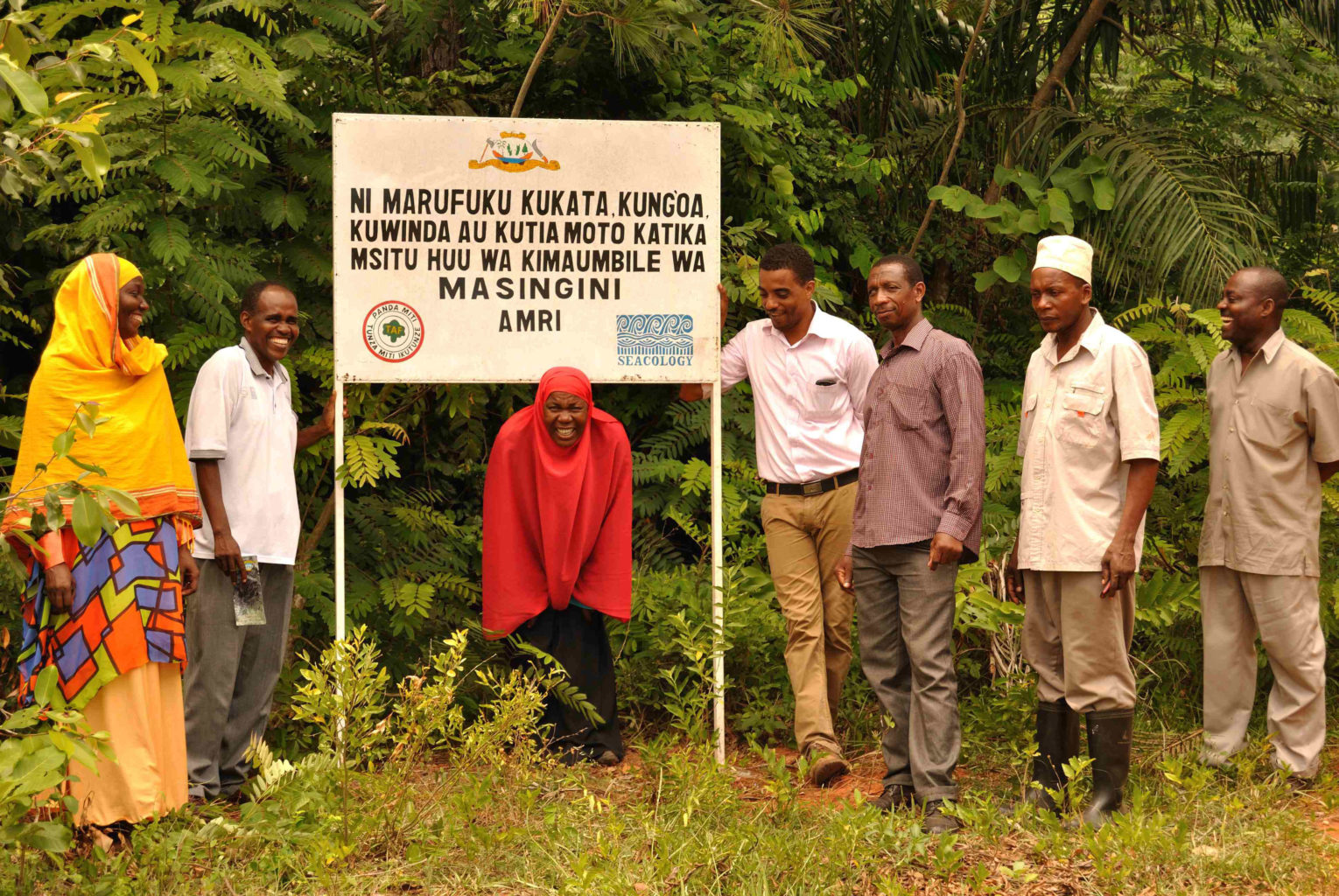 Warning signboard outside Masingini Forest