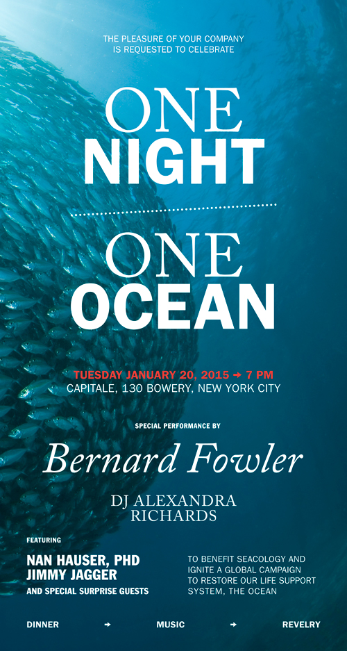 One Night One Ocean invitation