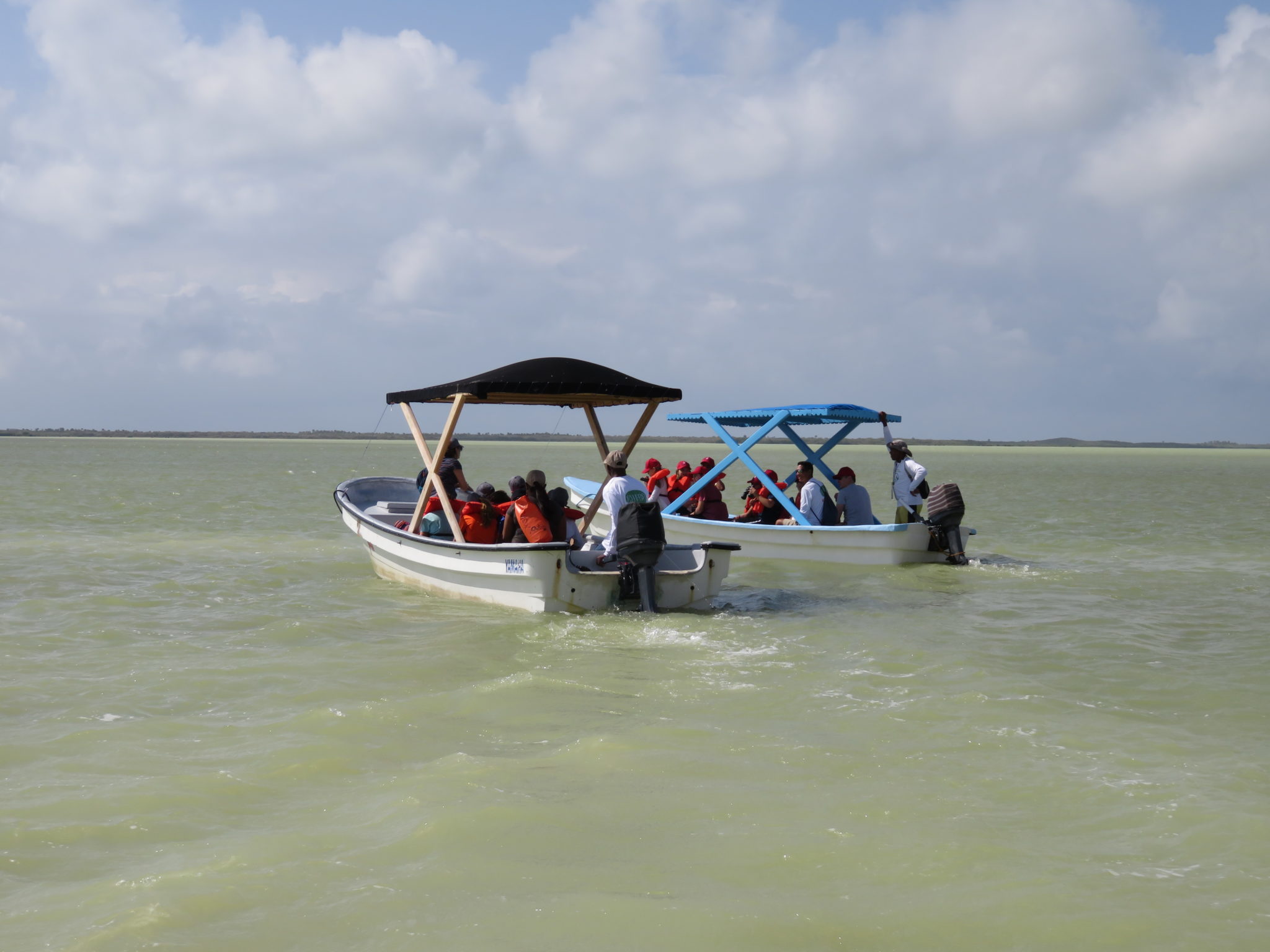 Boats at Oviedo Lagoon, Dominican Republic