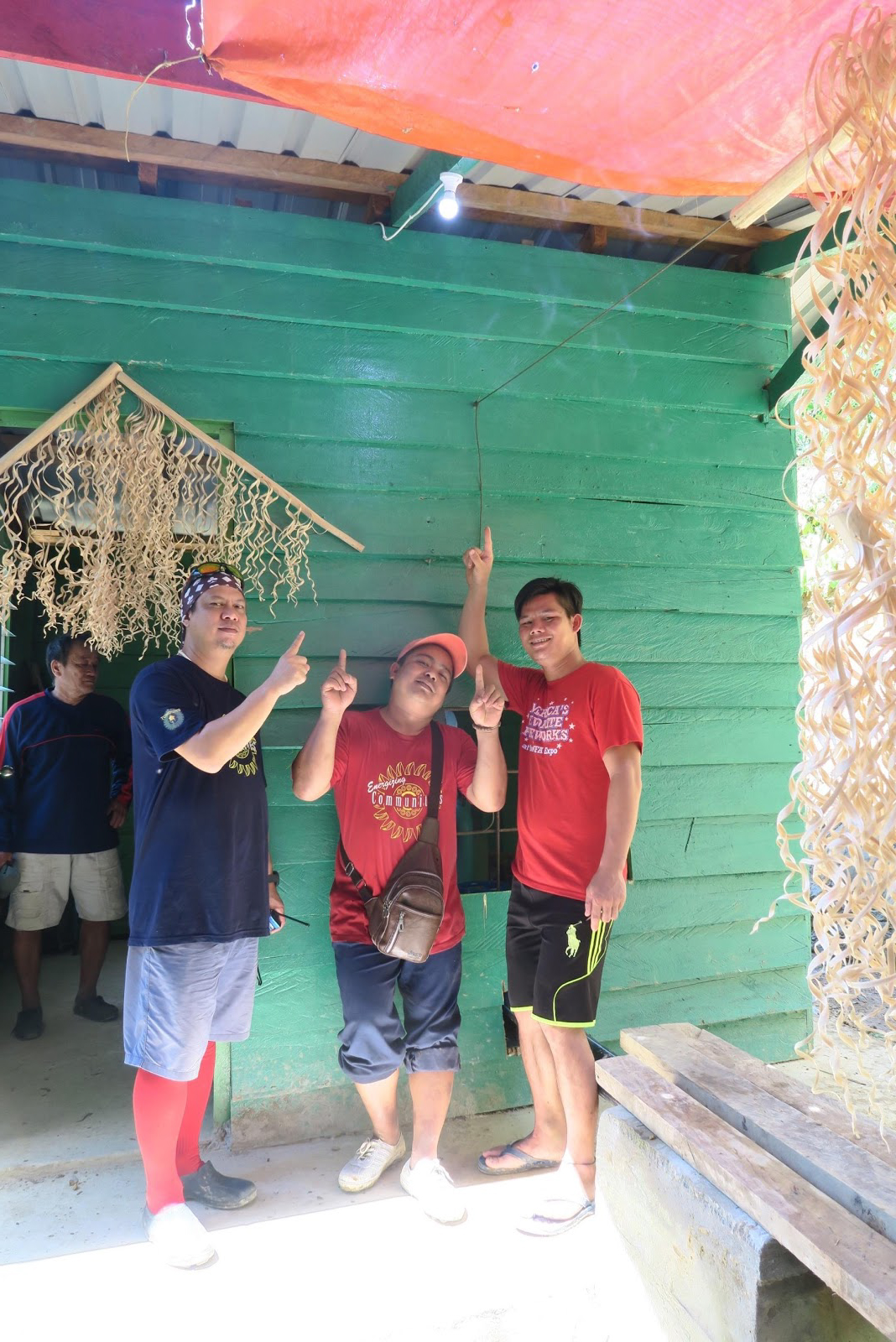 Light powered by micro-hydro at Long Liam, Sarawak, Malaysia