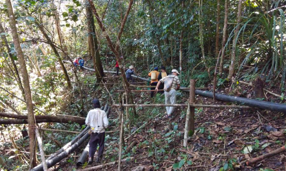 Micro-hydro in Long Liam, Sarawak, Borneo, Malaysia