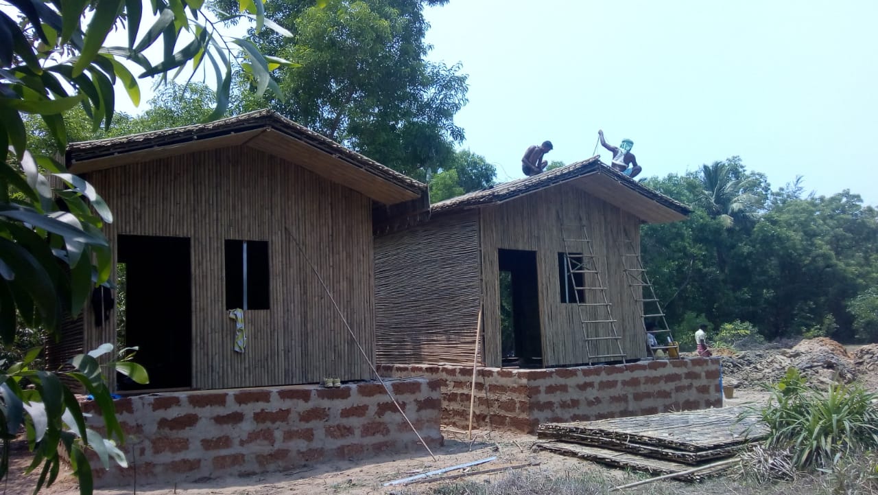 Two small tourist bungalows in India