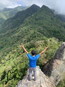 Climbing the Nalayag Monolith