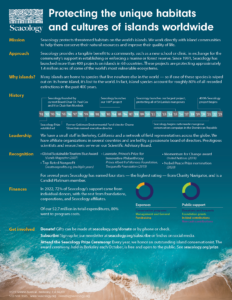 Seacology fact sheet