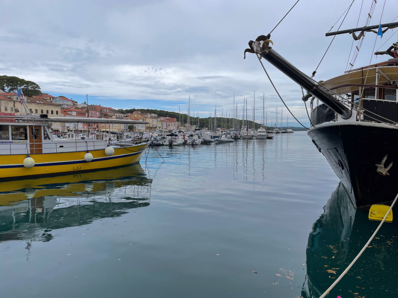 harbor with many boats