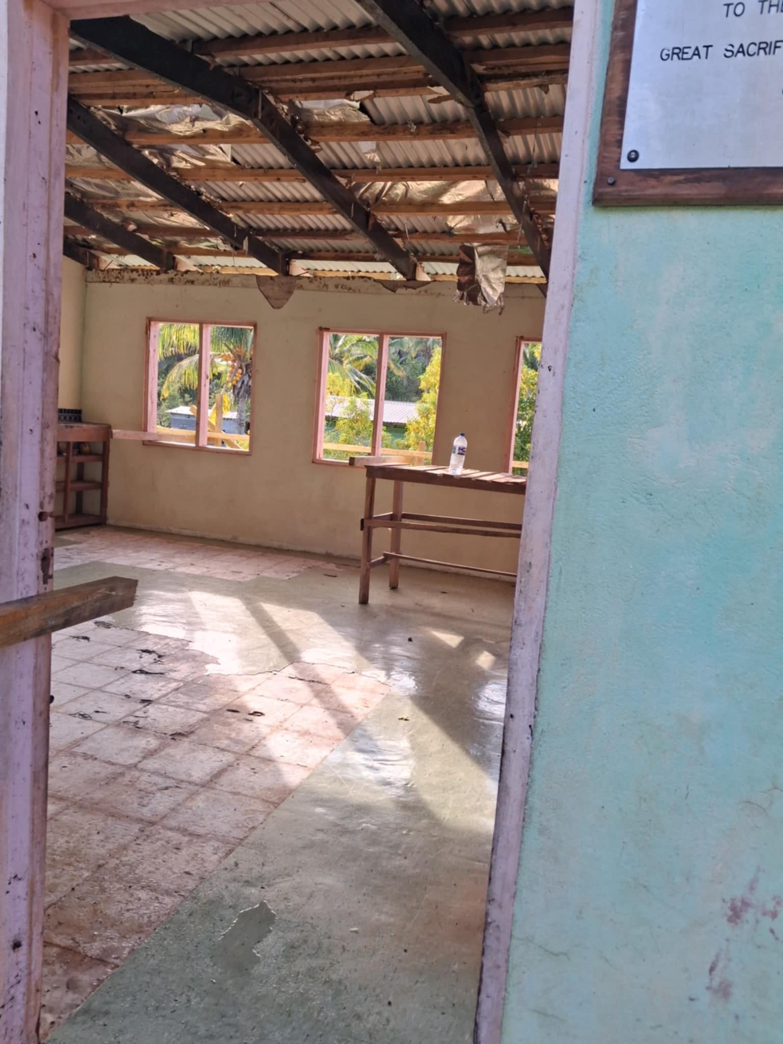 Interior of a run-down building